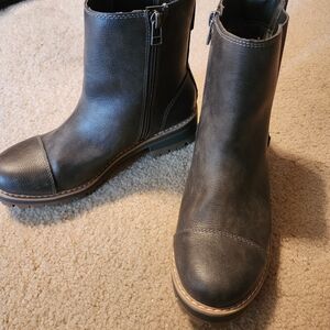Time and Tru Charcoal Ankle Boots